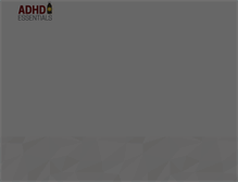 Tablet Screenshot of adhdessentials.com